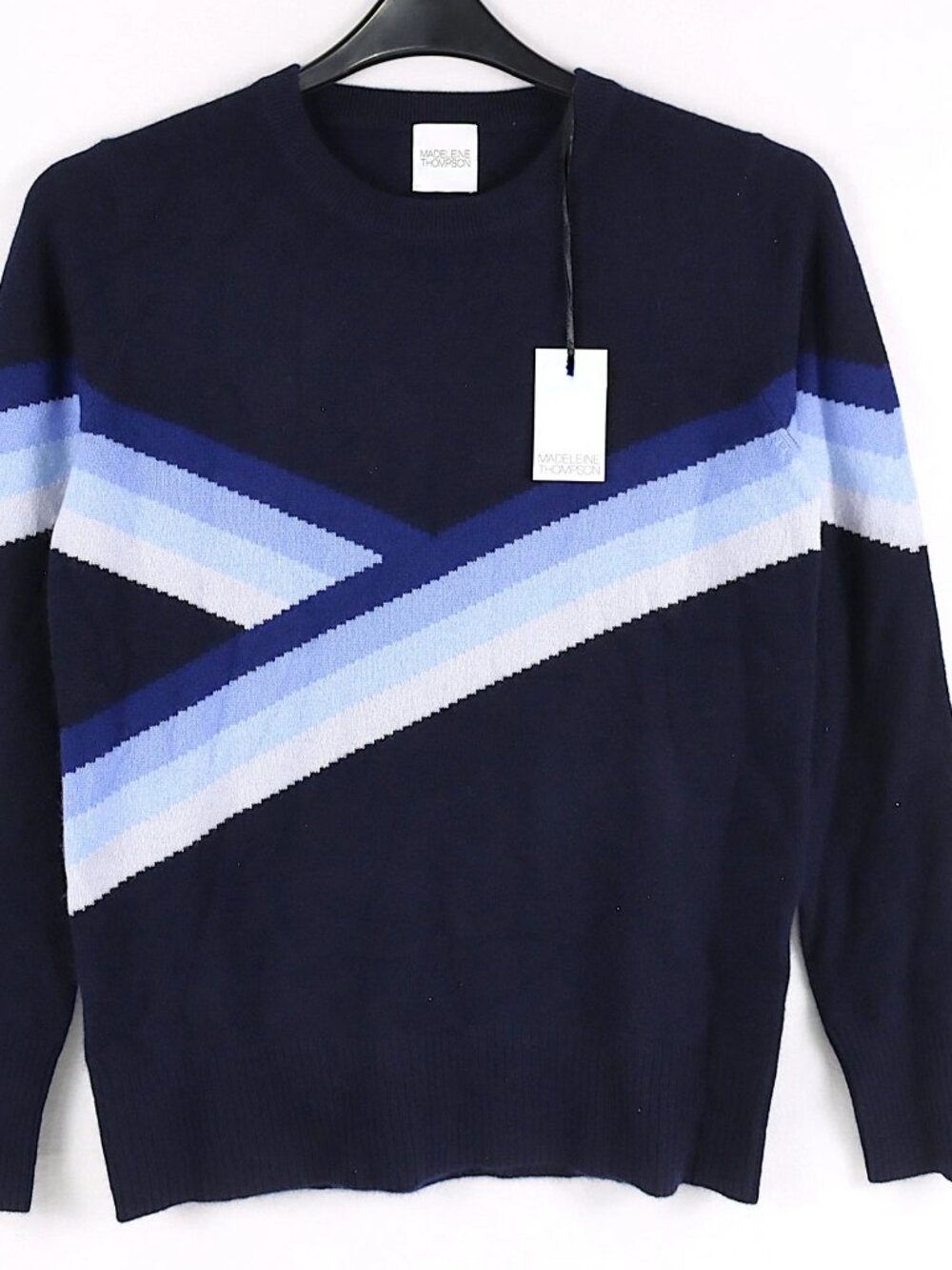 Madeleine Thompson Bebe 100% Cashmere Knit Sweater Fall Winter Spring School